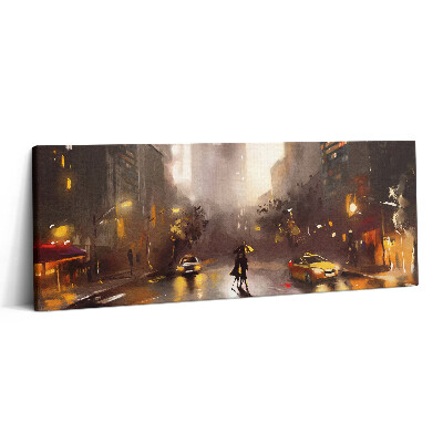 Print pe canvas 125x50 Vedere spre strada din New York