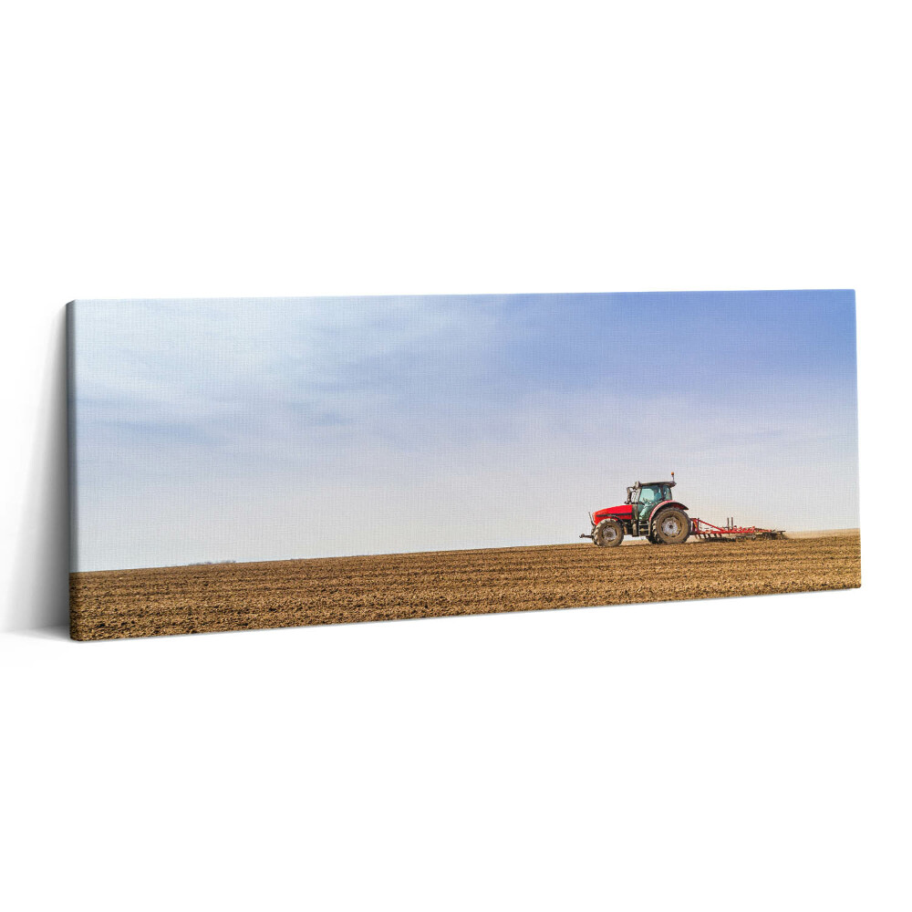Print pe canvas 125x50 Fermier pe un tractor