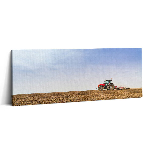 Print pe canvas 125x50 Fermier pe un tractor