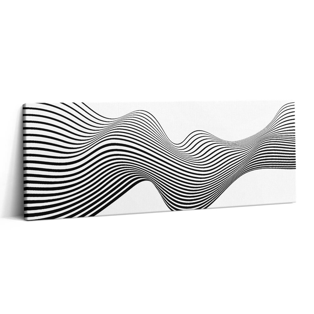 Print pe canvas 125x50 Artă optică liniară