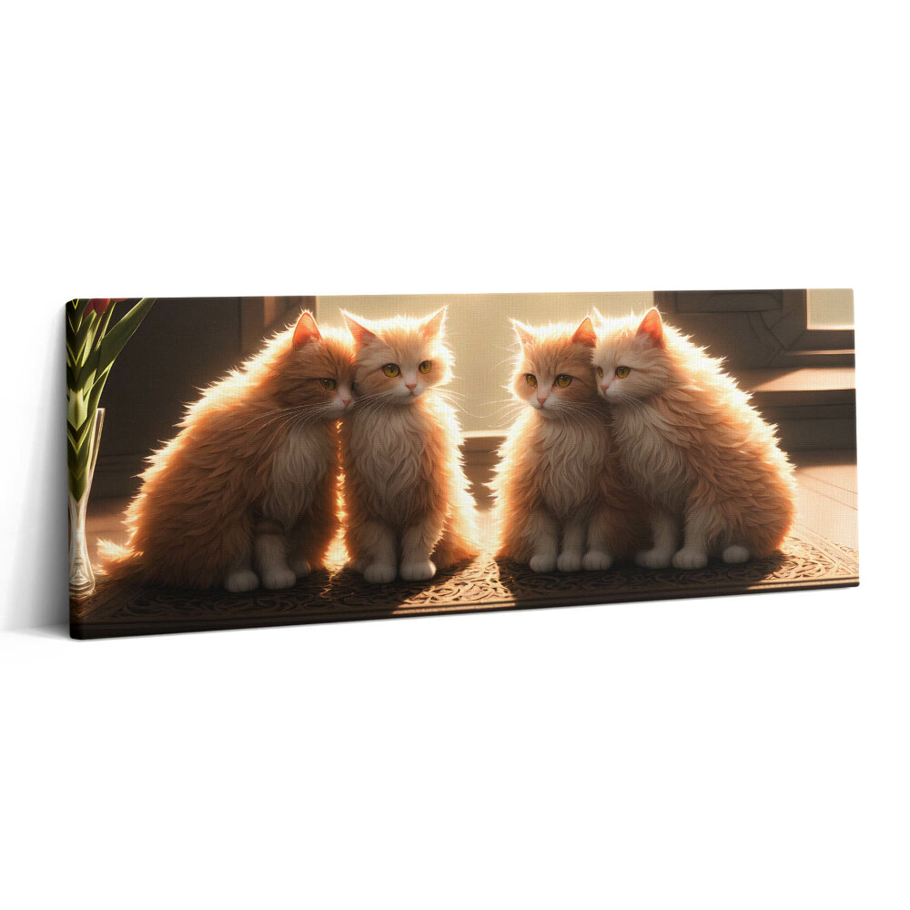 Print pe canvas 125x50 Pisicuțe dulci