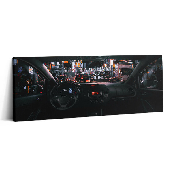 Print pe canvas 125x50 Mașină în Tokyo