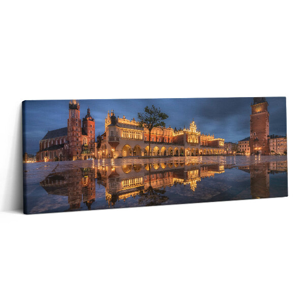 Print pe canvas 125x50 Piața Cracovia - Hala de pânză