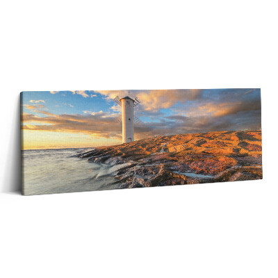 Print pe canvas 125x50 Un far pe Marea Baltică