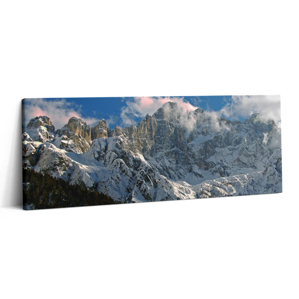 Print pe canvas 125x50 Munți sub cer albastru