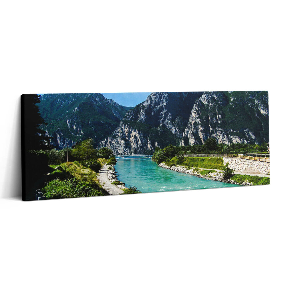 Print pe canvas 125x50 Rezervorul Lacului Garda