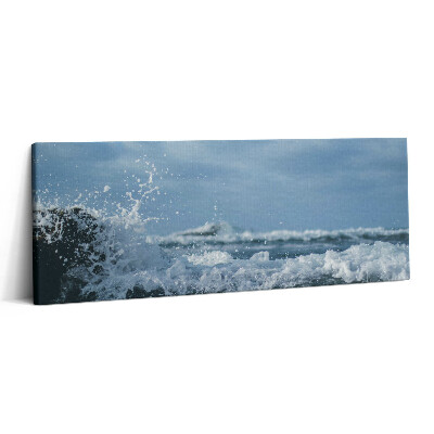 Print pe canvas 125x50 Fotografie cu valurile mării