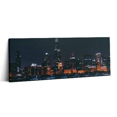 Print pe canvas 125x50 Peisaj urban Chicago