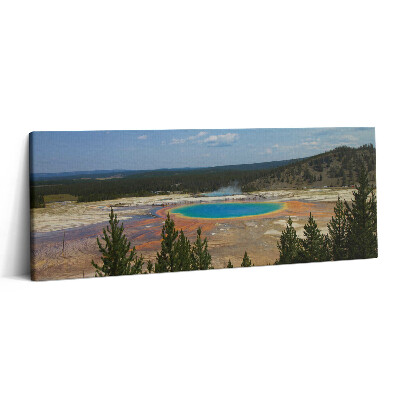 Print pe canvas 125x50 Izvoare termale în Parcul Național Yellowstone