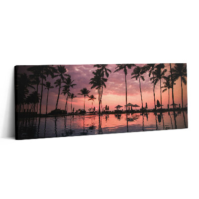 Print pe canvas 125x50 Palmieri hawaieni