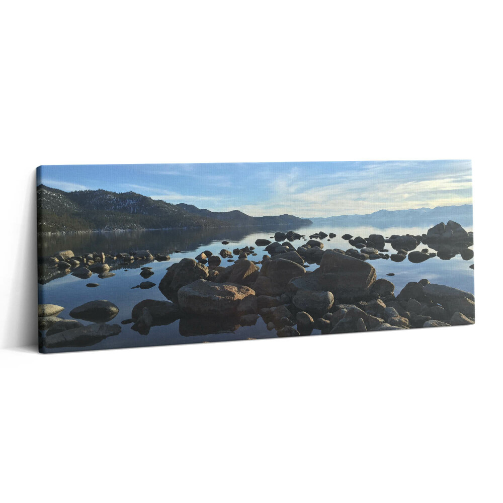 Print pe canvas 125x50 Pietre sub un cer înnorat