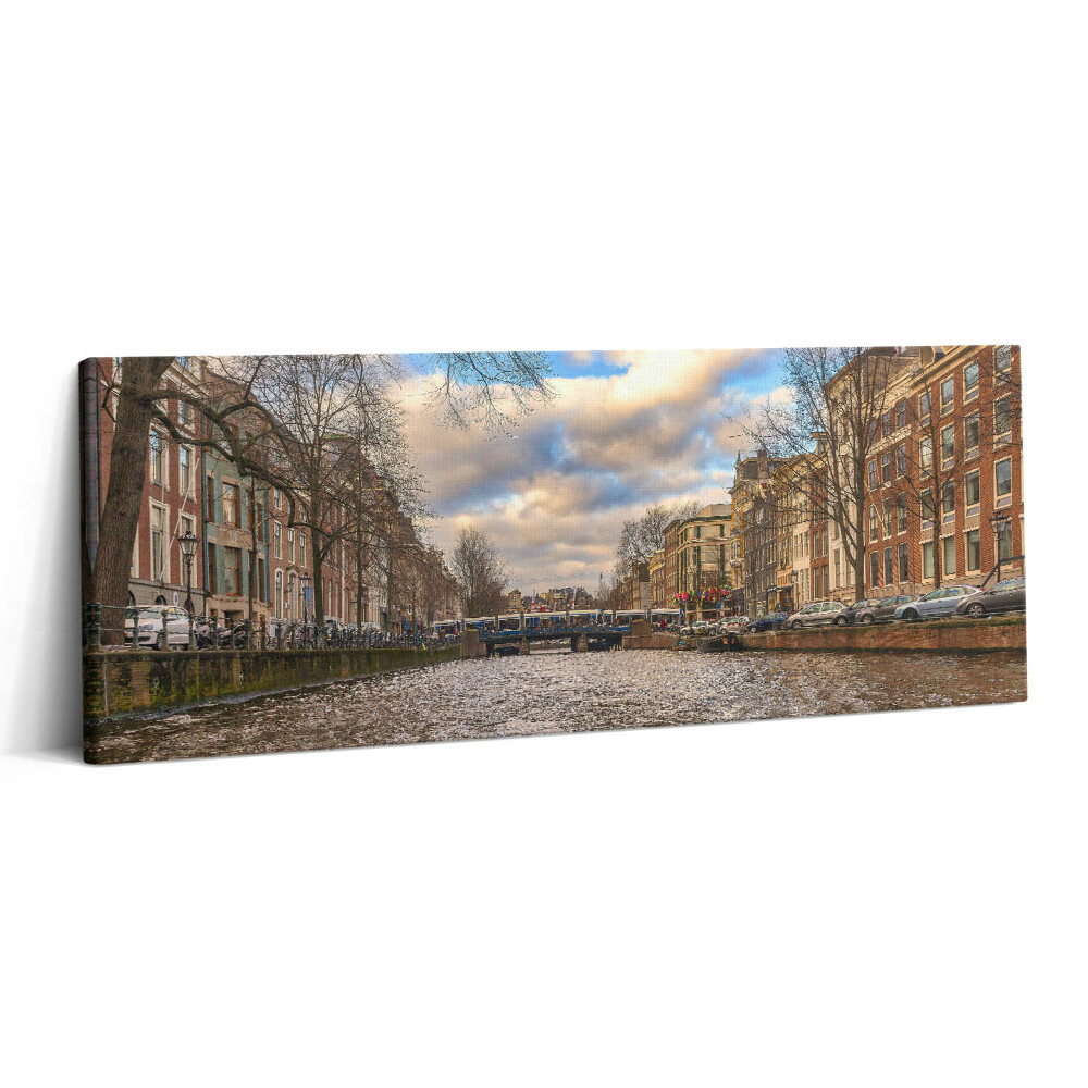 Print pe canvas 125x50 Canalul Rotterdam