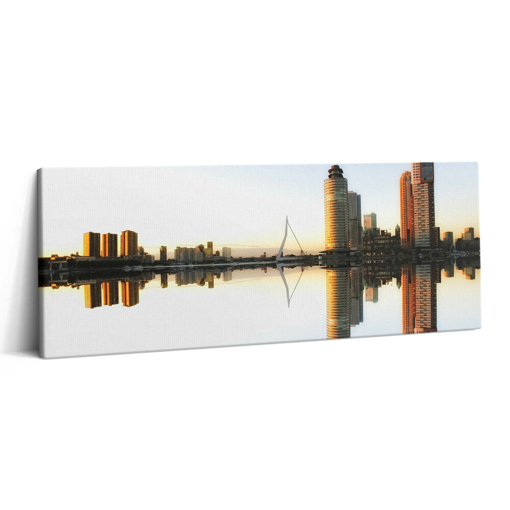 Print pe canvas 125x50 Un oraș pe râu