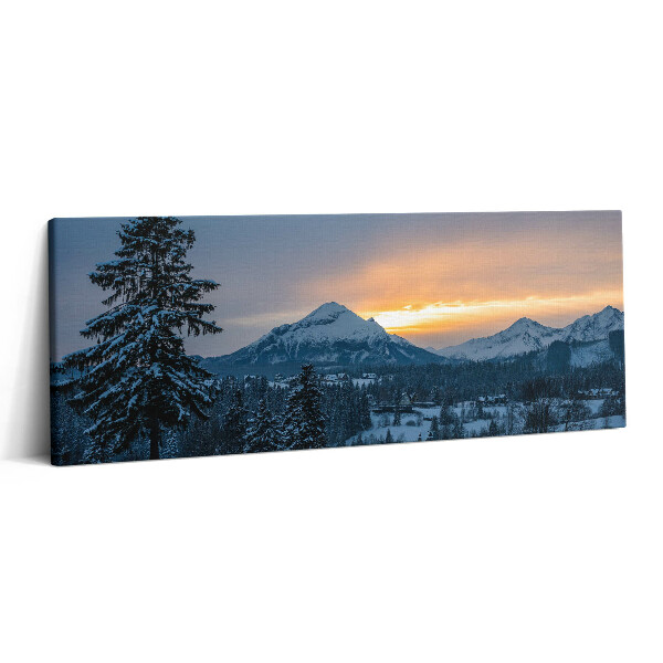 Print pe canvas 125x50 Krynica Zdrój Peisaj montan