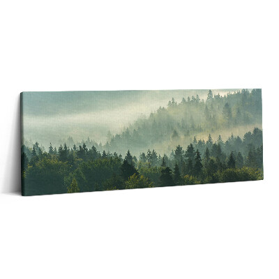 Print pe canvas 125x50 Munții Beskid la răsărit
