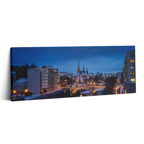 Print pe canvas 125x50 Panoramă a orașului Pilsen din Republica Cehă
