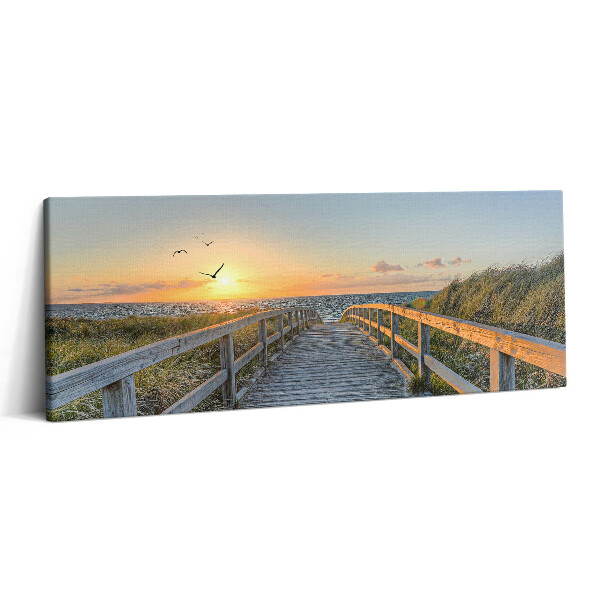 Print pe canvas 125x50 Vacanțe la plajă în Germania