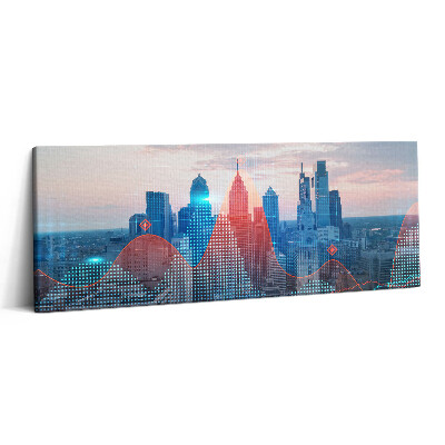 Print pe canvas 125x50 Zgârie-norii din Philadelphia
