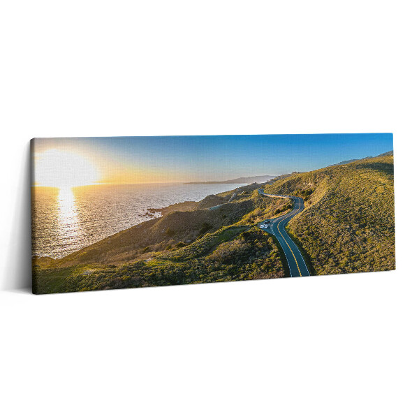 Print pe canvas 125x50 Drumul din jurul orașului San Francisco, SUA