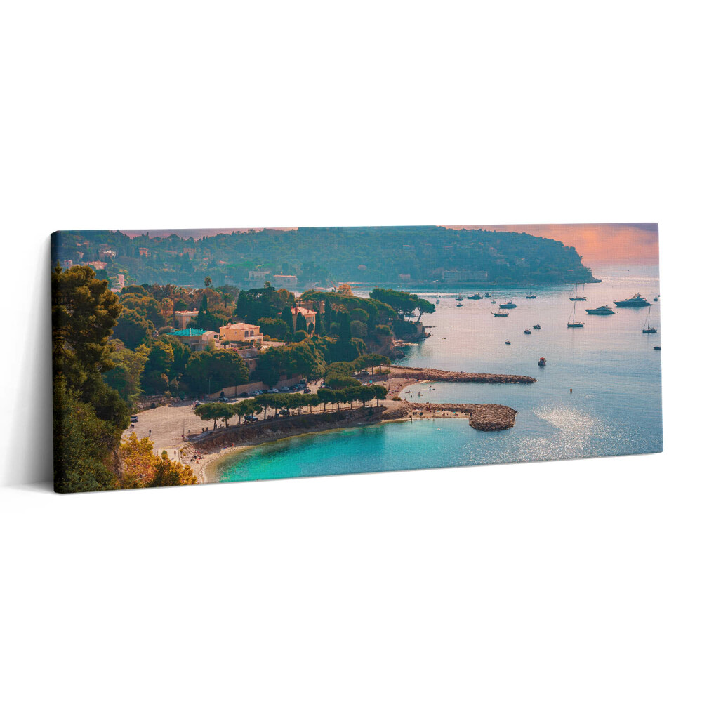 Print pe canvas 125x50 Vedere a Rivierei Franceze