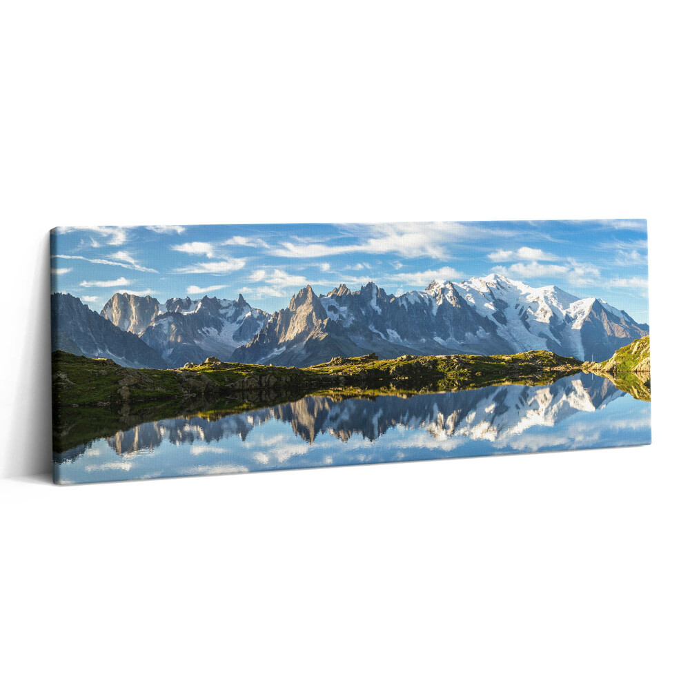 Print pe canvas 125x50 Alpii francezi din Valea Chamonix