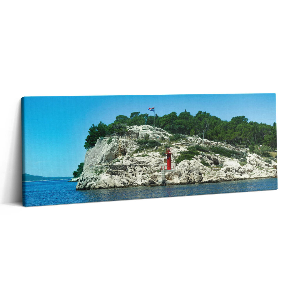 Print pe canvas 125x50 Ruta pitorească din Split, Croația