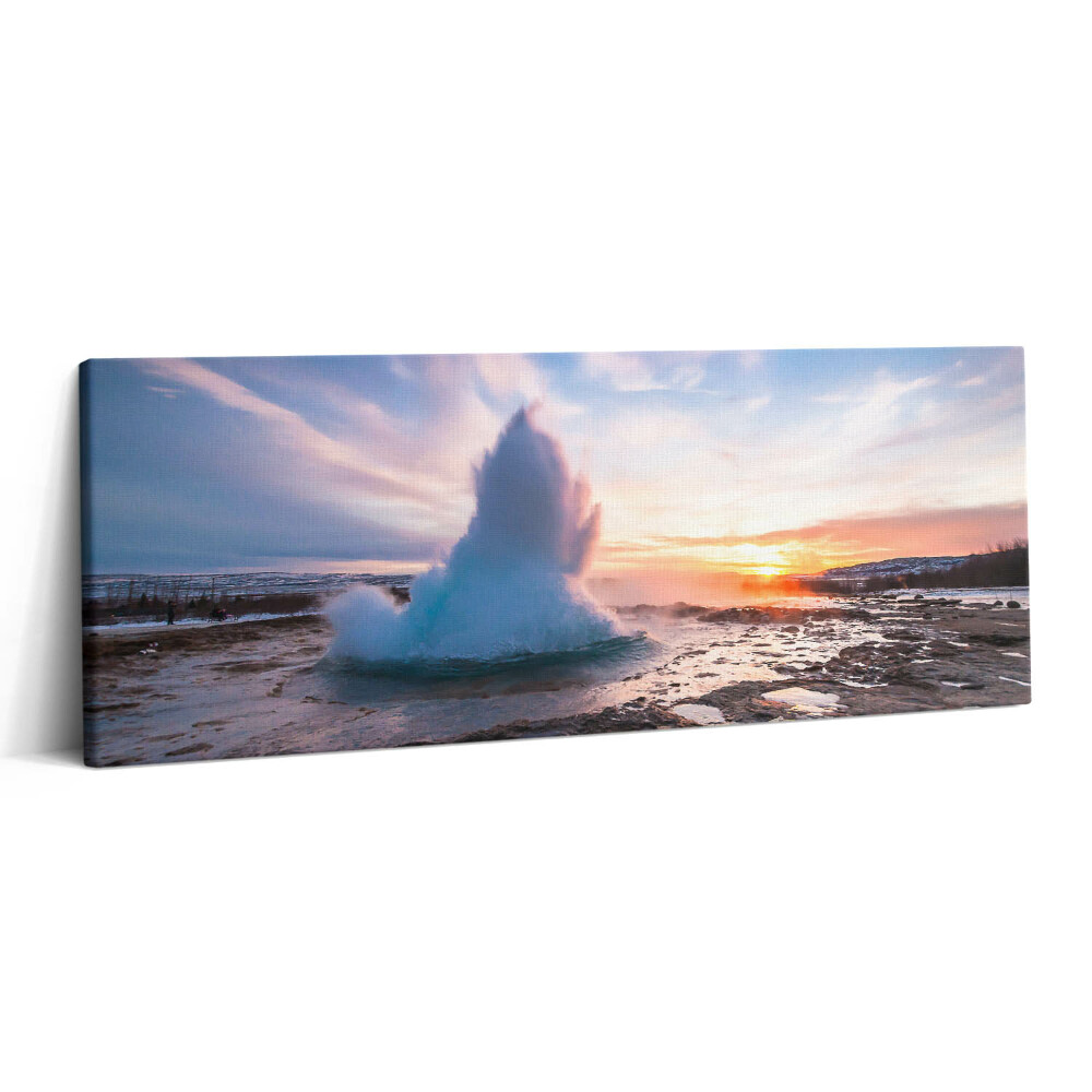 Print pe canvas 125x50 Gheizerul de pe insula Islanda
