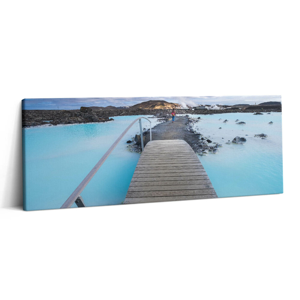 Print pe canvas 125x50 Atracție în Islanda