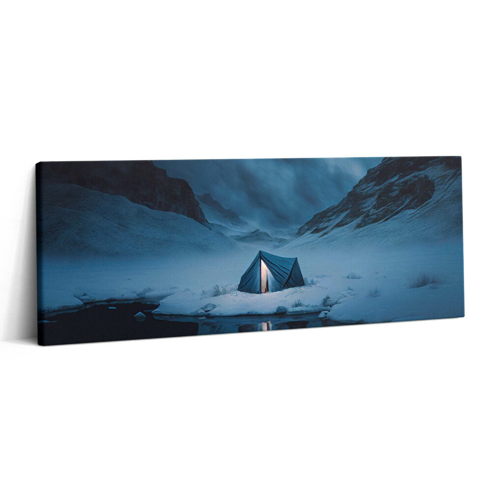 Print pe canvas 125x50 Cort în munții Islandei