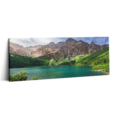 Print pe canvas 125x50 Peisajul unui lac în munți
