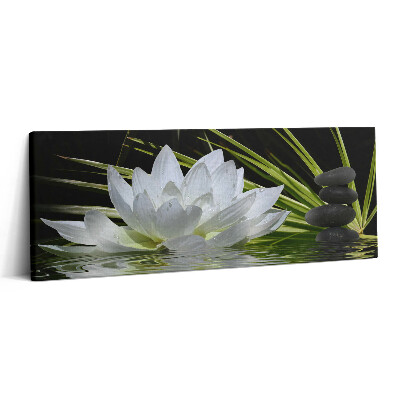 Print pe canvas 125x50 Nufăr și frunze