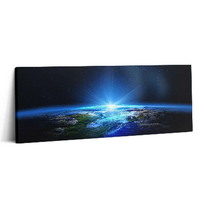 Print pe canvas 125x50 Pământul din spațiu