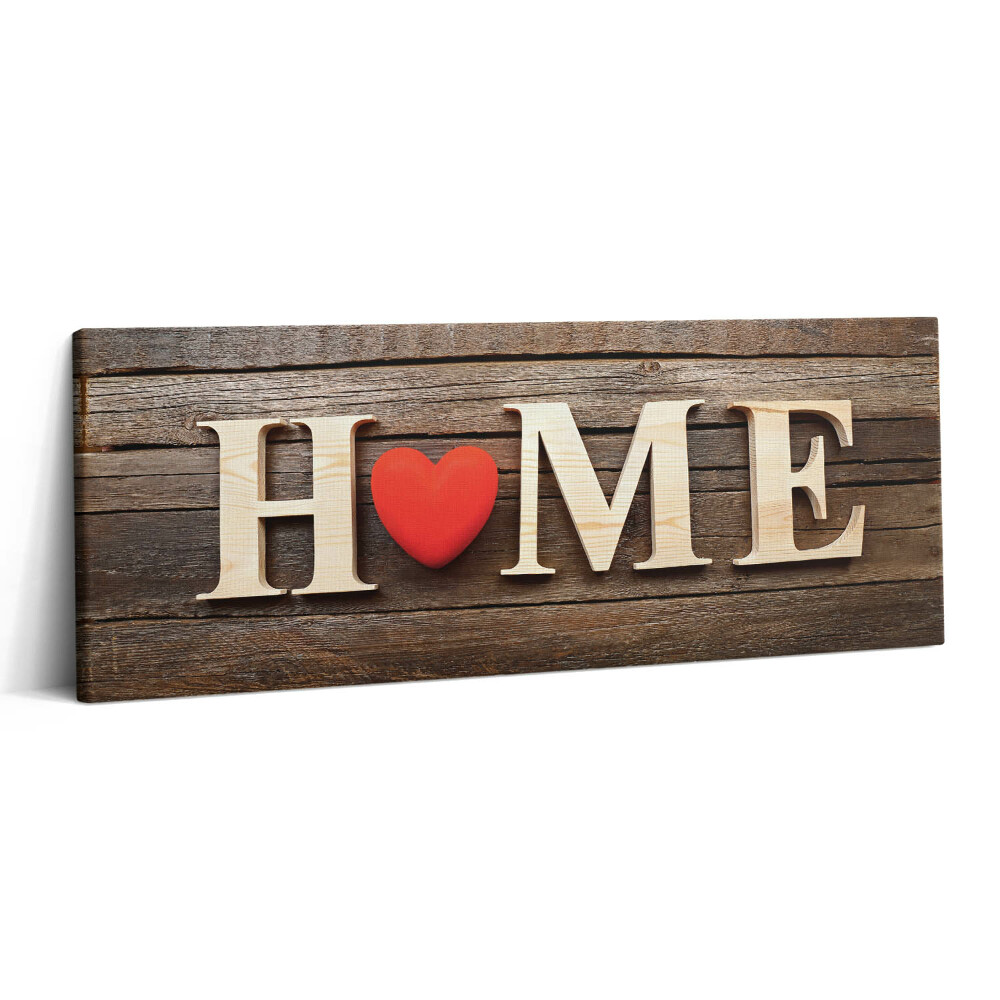 Print pe canvas 125x50 Inscripție acasă