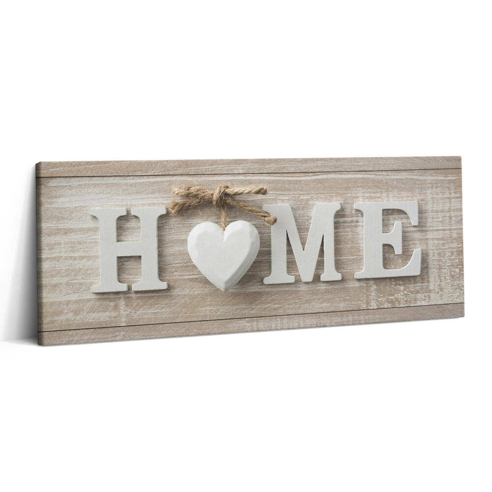 Print pe canvas 125x50 Inscripție acasă