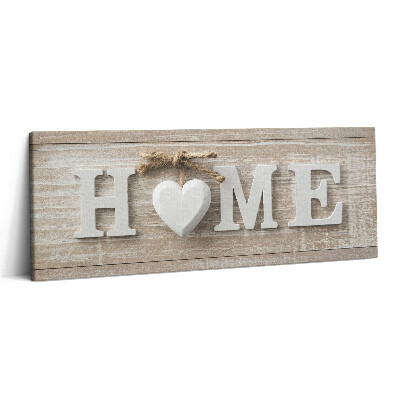 Print pe canvas 125x50 Inscripție acasă