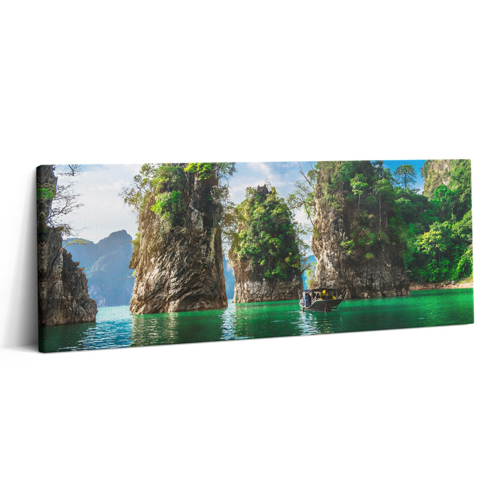 Print pe canvas 125x50 Natura copacilor lacului