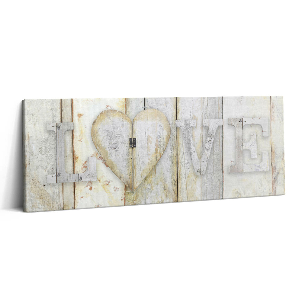 Print pe canvas 125x50 Inscripția dragoste