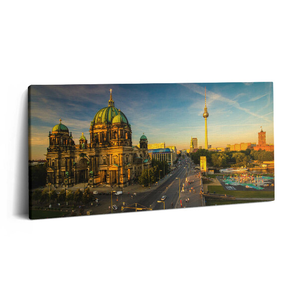Print pe pânză 140x70 Vedere a orașului Berlin