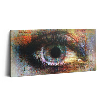 Print pe pânză 140x70 Artă stradală - Ochi texturat