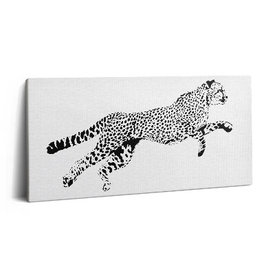 Print pe pânză 140x70 Siluetă de panteră