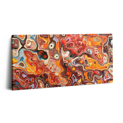 Print pe pânză 140x70 Haos abstract - improvizație extraordinară