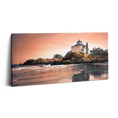 Print pe pânză 140x70 Cabana lui Sherman de pe malul mării