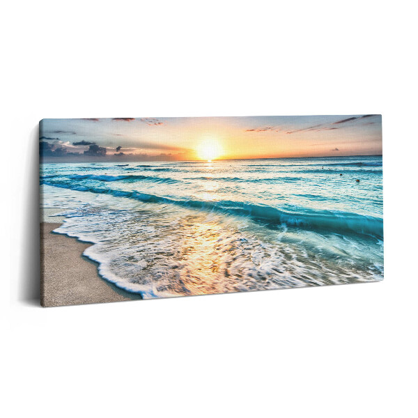 Print pe pânză 140x70 Plajă cu nisip de mare