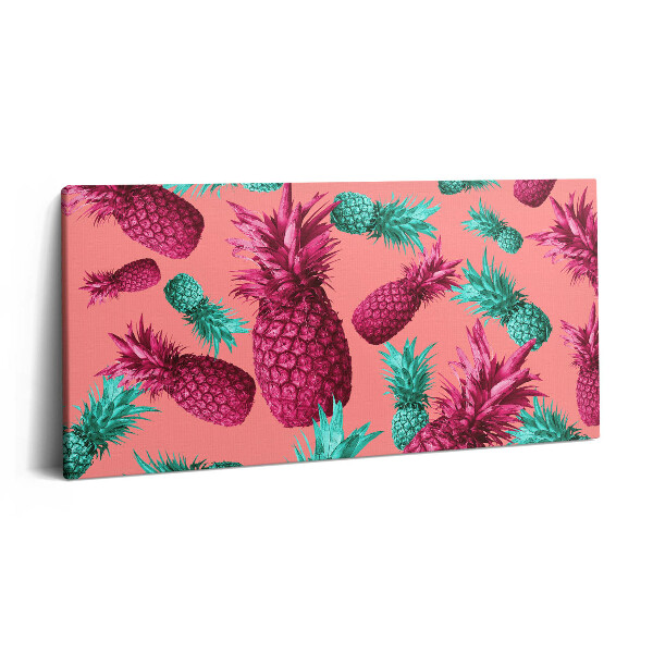 Print pe pânză 140x70 Ananas colorat