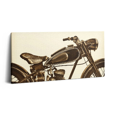 Print pe pânză 140x70 Retro sepia - motocicletă de epocă