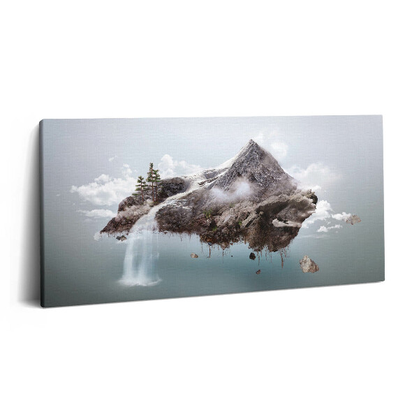 Print pe pânză 140x70 Insula Zburătoare și Cascada