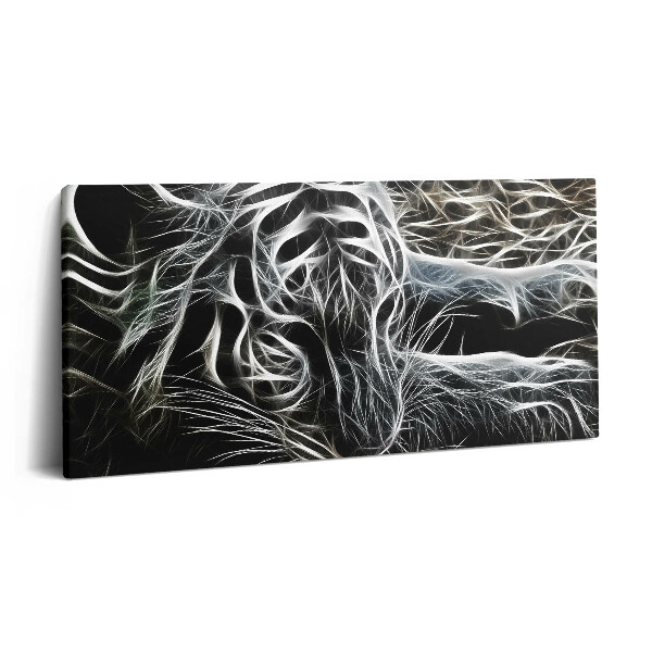 Print pe pânză 140x70 Model abstract de tigru