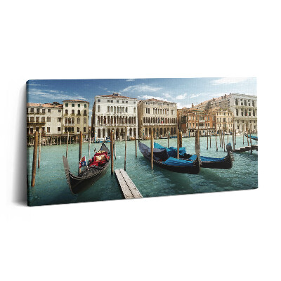 Print pe pânză 140x70 Gondole Veneția Italia