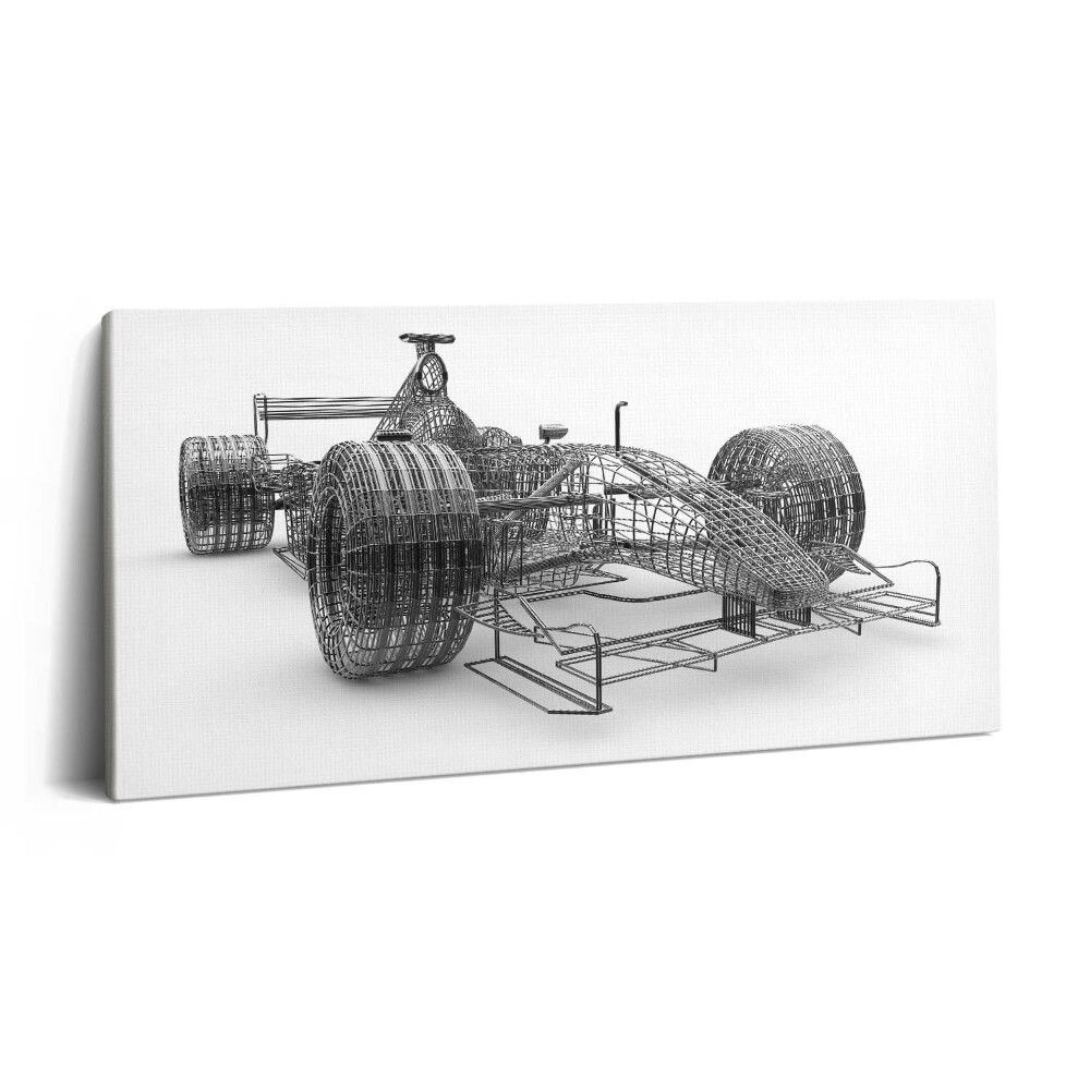 Print pe pânză 140x70 Designul tehnic al mașinii de F1