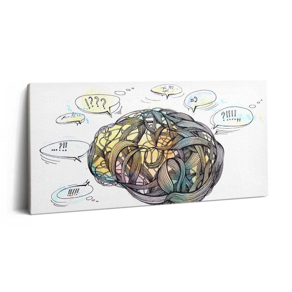 Print pe pânză 140x70 Reprezentarea artistică a creierului